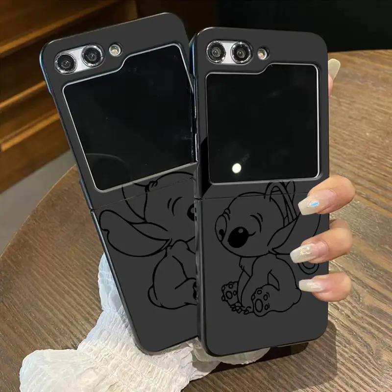 Disney Stitch Mickey Mouse phone case for Samsung Galaxy Z Flip 6 5 zflip4 zFlip zFlip3 zflip6 funda celulare protective cases