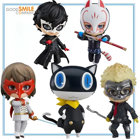 100 Original in Stock GOOD SMILE COMPANY NENDOROID 793  Morgana 1189 Akechi Gorou 989 Joker 1103 Kitagawa Yuusuke 1162 SKULL