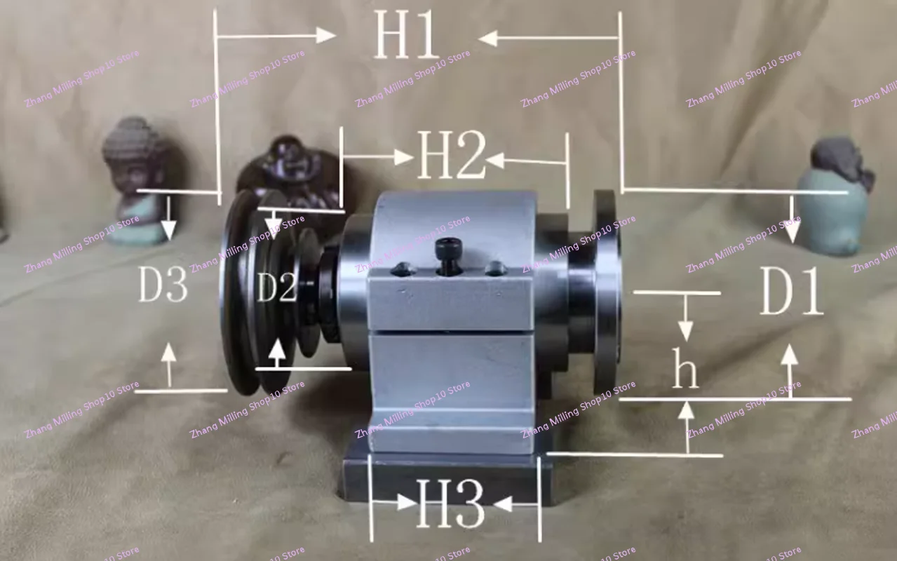 125/160 Machine Head HRB Bearing, Lathe Spindle, High-strength Lathe Head Assembly, Cast Aluminum Standard Spindle