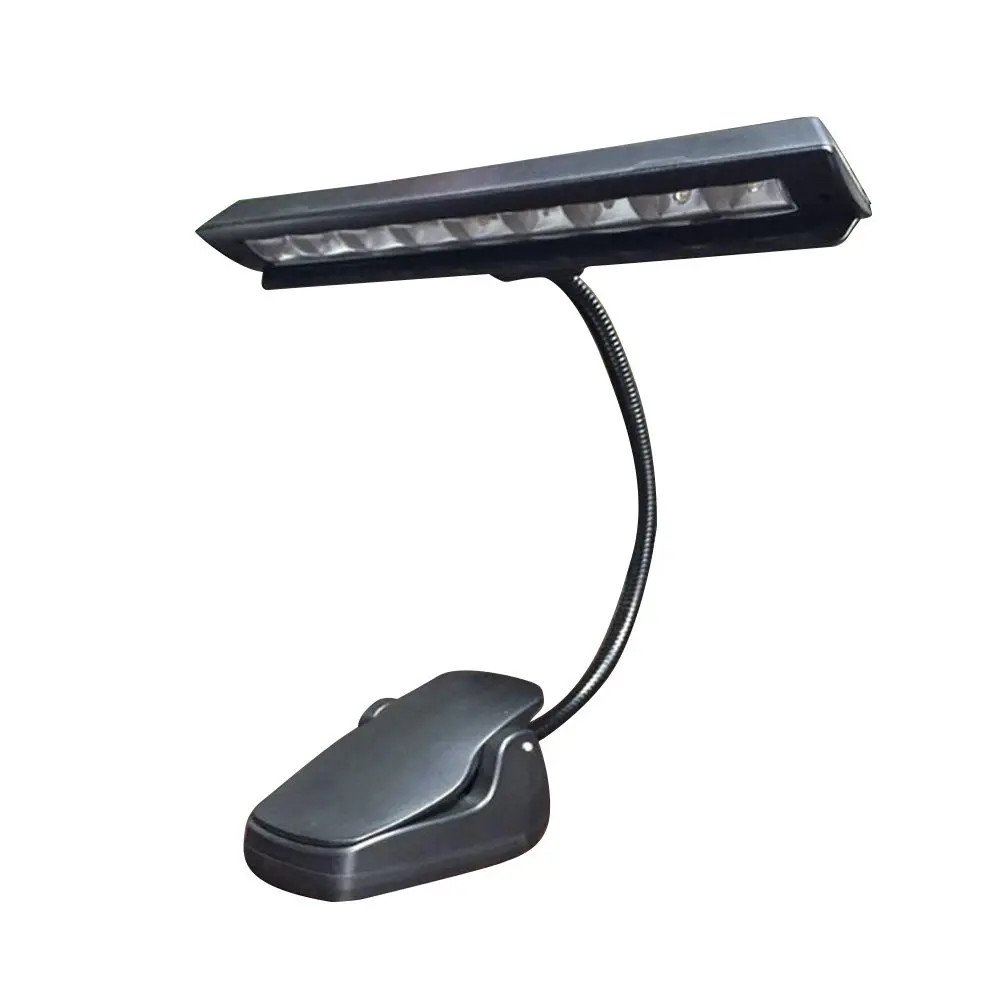 

9 Leds Compact Clamp Light for Reading Writing Eye Care Lamp with No Shadow Dizzy Free Brightness for Office Study Home