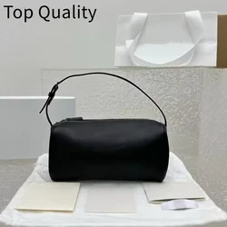 2024 vintage women's handbag soft cowhide handbag women's business minimalist handbag pencil case mini design