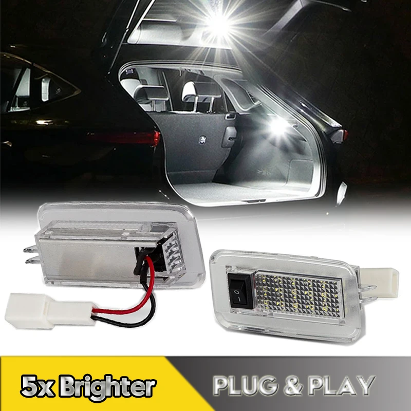 For Toyota Corolla Crown Century  Noah Lexus LC500 LS300H Prius Harrier LED Luggage Trunk Interior Light Compartment Lamps