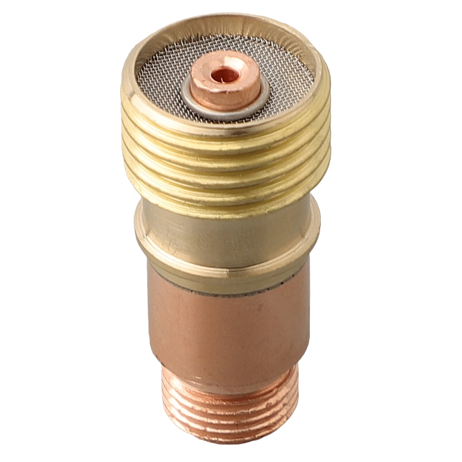 Brass for Gas Lens Connector Collets Body for stubby Gas Lens Connector W/ Mesh for tig WP-17/18/26 for torch Welding NEW