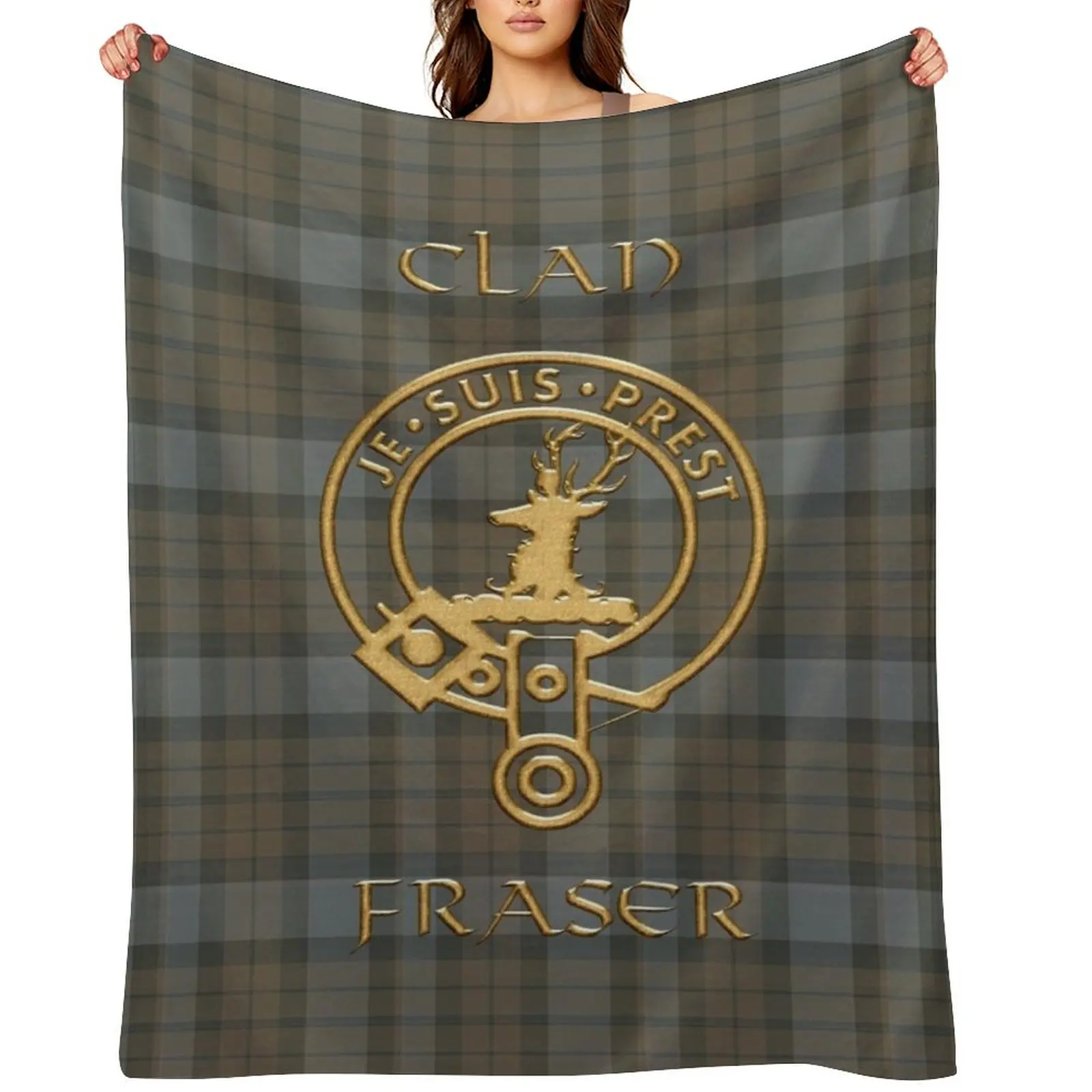 

Shield Clan Fraser - Je suis Prest Throw Blanket Luxury Thicken Cute christmas decoration Stuffeds Blankets