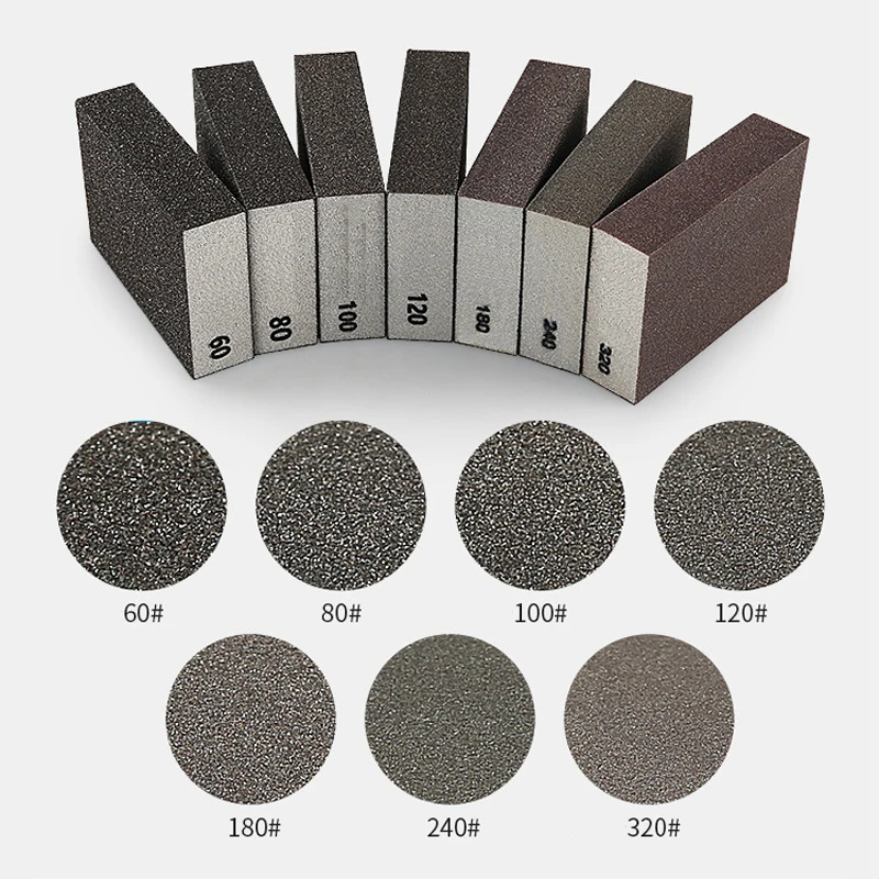 Sanding Sponge Sand Block 120-1000 Mesh Grind Brick For Metal Walls Wood Rust Remova Polishing Repair Decontamination Sandpaper