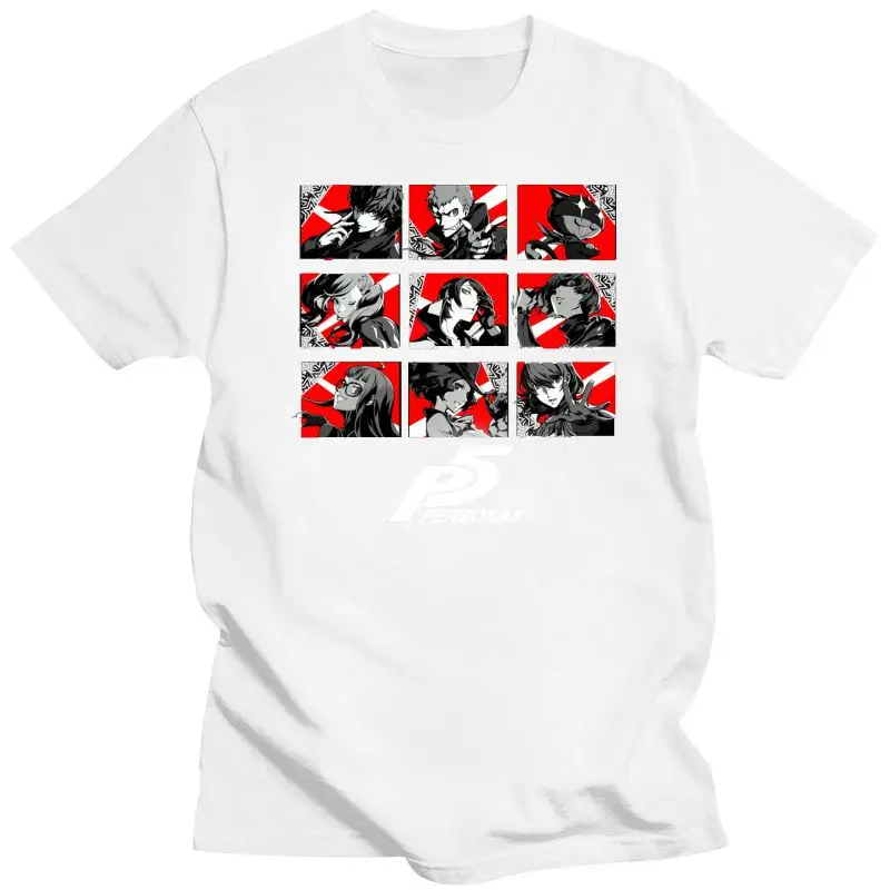 100% Cotton O-neck Custom Printed Tshirt Men T shirt Persona 5 - Phantom Thieves - Persona 5 Women T-Shirt