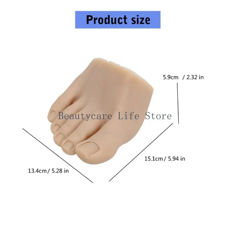 652C Thực hành chân giả có thể chuyển linh hoạt công cụ làm móng tay giả chân giả