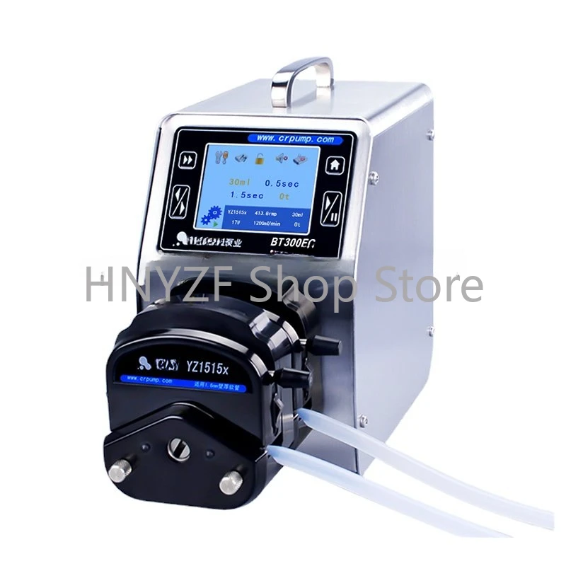 Dual channels Vials Filling Peristaltic pump with Timing Function and stepper motor AC220V BT300FC