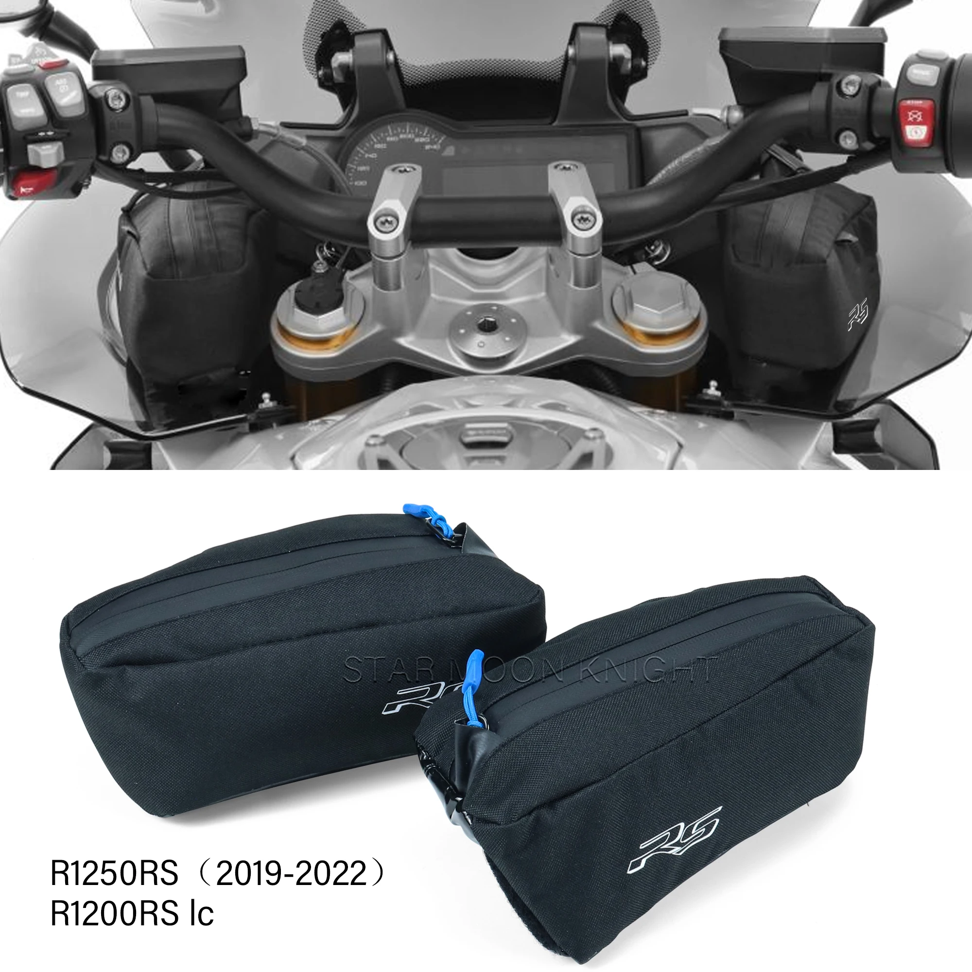 Motorcycle Accessories For BMW R 1200 1250 RS R1250RS 2019-2022 R1200RS LC Fairing Waterproof Bags Side Windshield Storage Bag