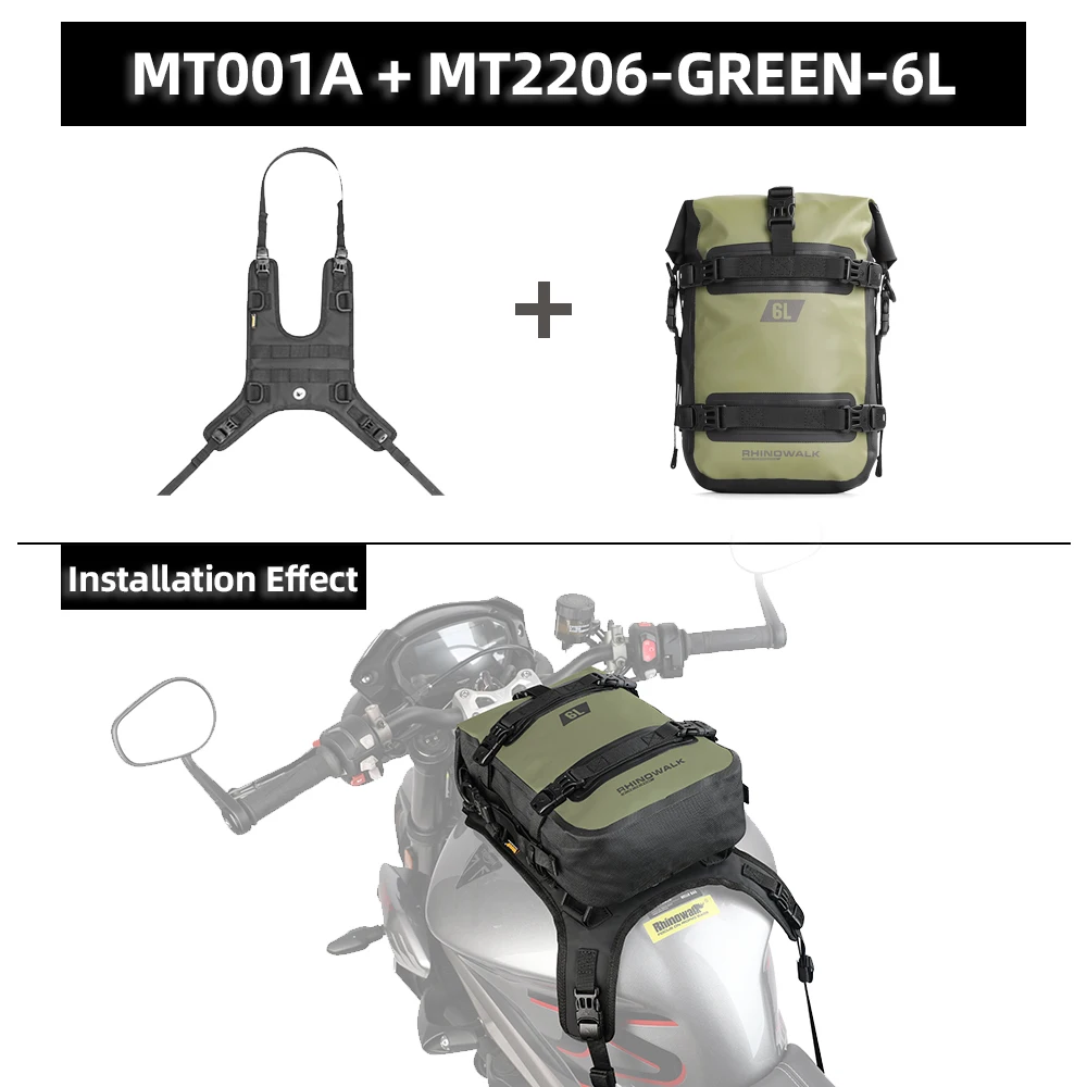 Rhinowalk Rhino walk Motorrad Tank Bag Set wasserdicht 6l/8l/10l Universal Tank Bag mit Basis Outdoor Riding Pack Reise rucksack neu 5