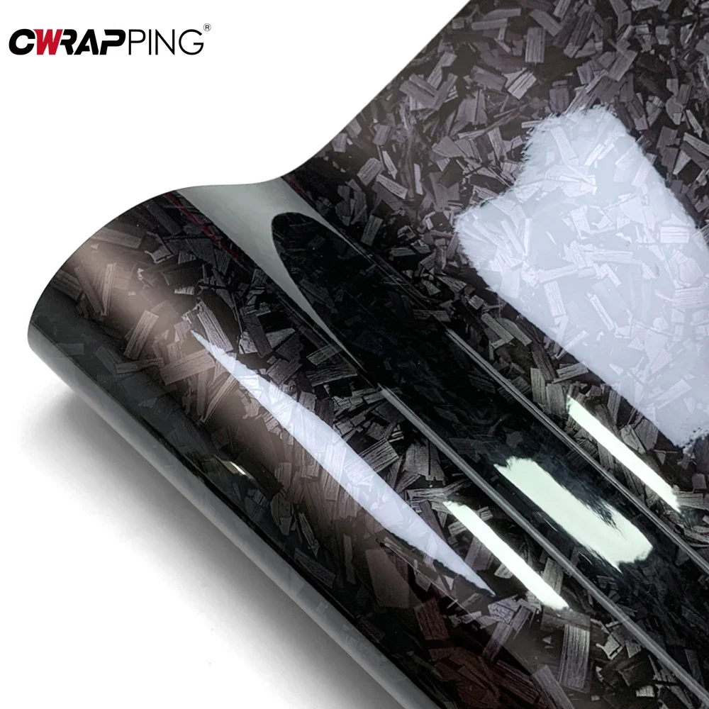 

Car Glossy Forged Vinyl Sticker Car Wrap Film Waterproof Self Adhesive Stickers for Auto Body Decoration Wrapping Stickers