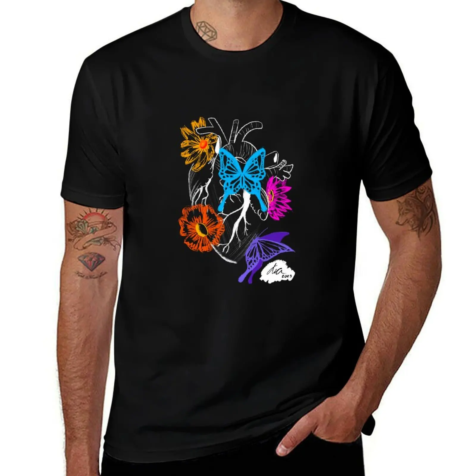 

t T-Shirt shirts for man graphic t Feeling luxury shirt Butterflies man funny