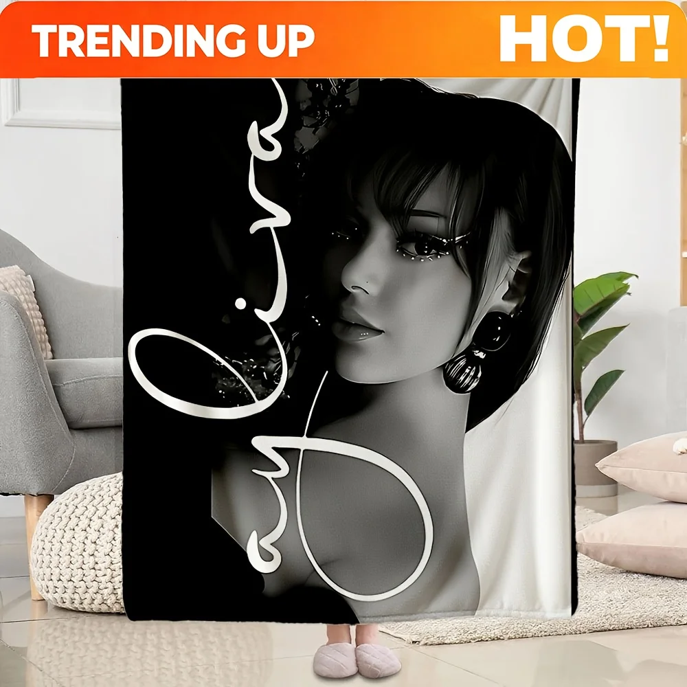 Customize Trendy Tough Ayliva HD Digitally Printed Flannel Blankets Ideal Birthday and Holiday Gift, Gaming Room Decorations