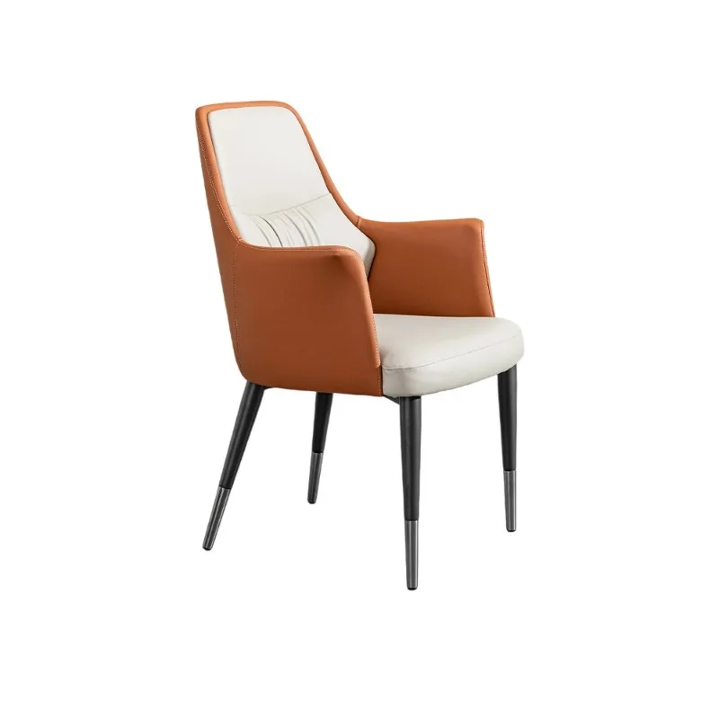 

Italian minimalist home high-end modern simple armrest back chair