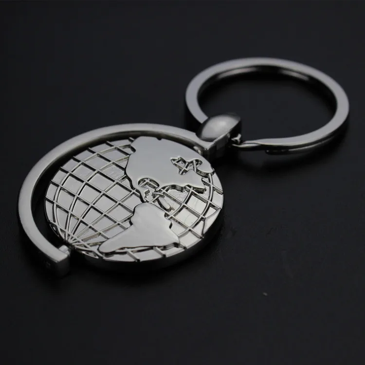 500pcs Creative Globe Shaped Keychains Metal Zinc Alloy Keyrings for Kids Birthday Party Favor Gift