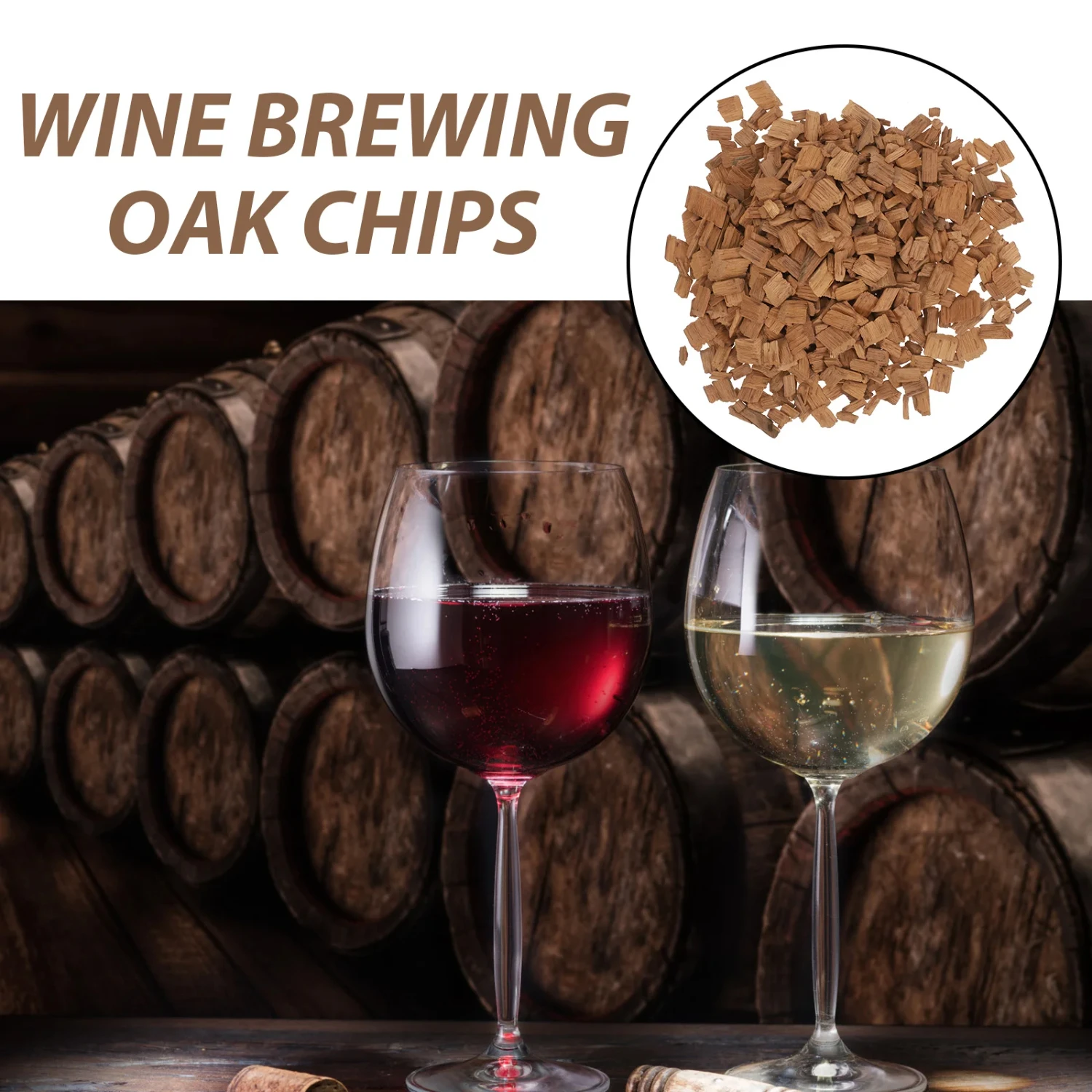 Enhanced Whiskey Aroma and Flavor Profile: High-Quality Superior Red Oak Chips for Aromatic Whisky Making - Perfect Essential Br