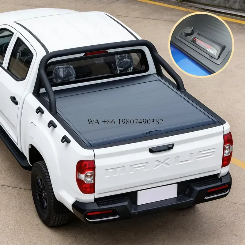 wmwmnu Aluminum Alloy Retractable Tonneau Cover for RAM Silverado Pickup Trucks Waterproof Locking No Drill