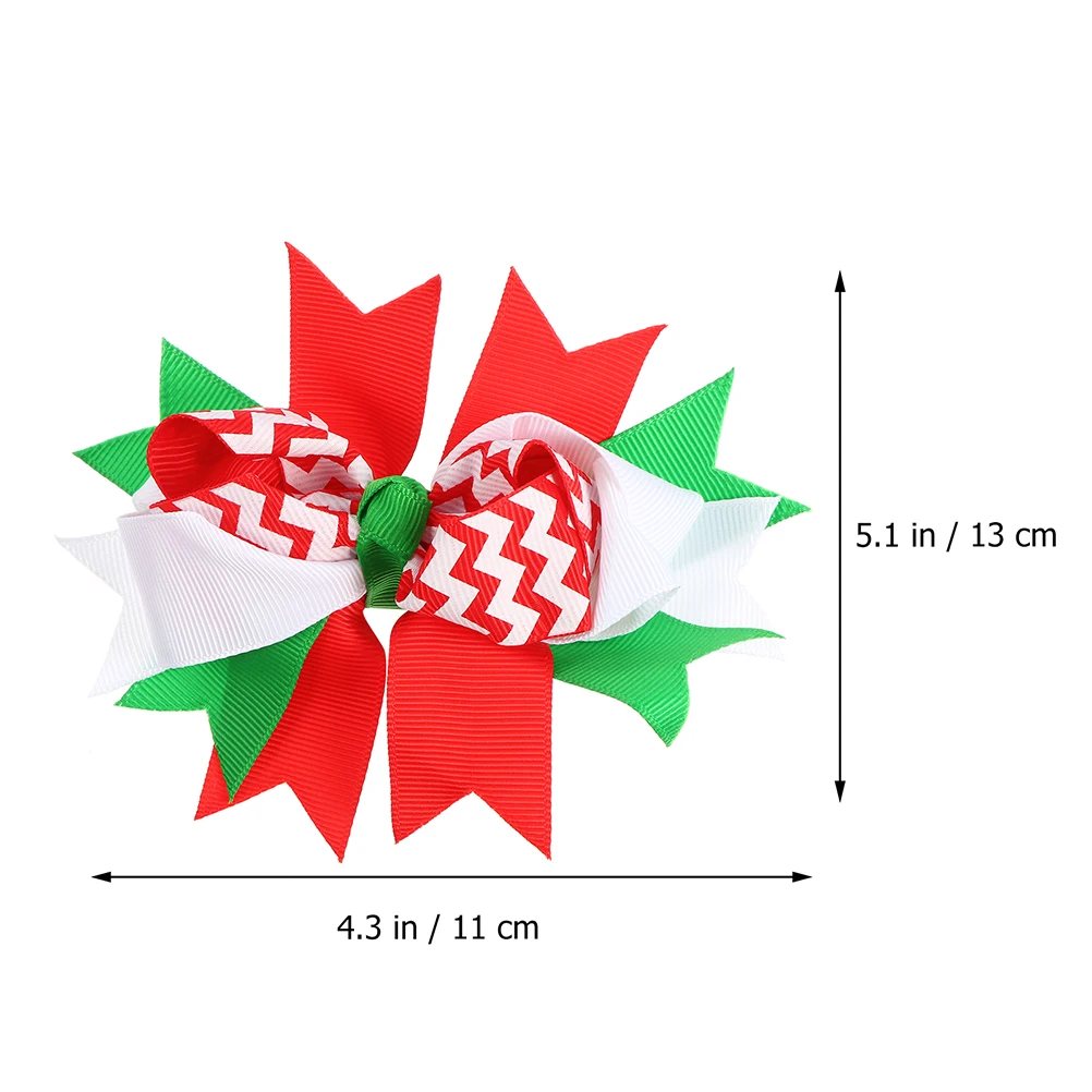 

8Pcs Christmas Hair Bow Clips Bow-Knot Hairpin Festive Hair Accessories for Party Celebrations Girls Xmas Hairpins