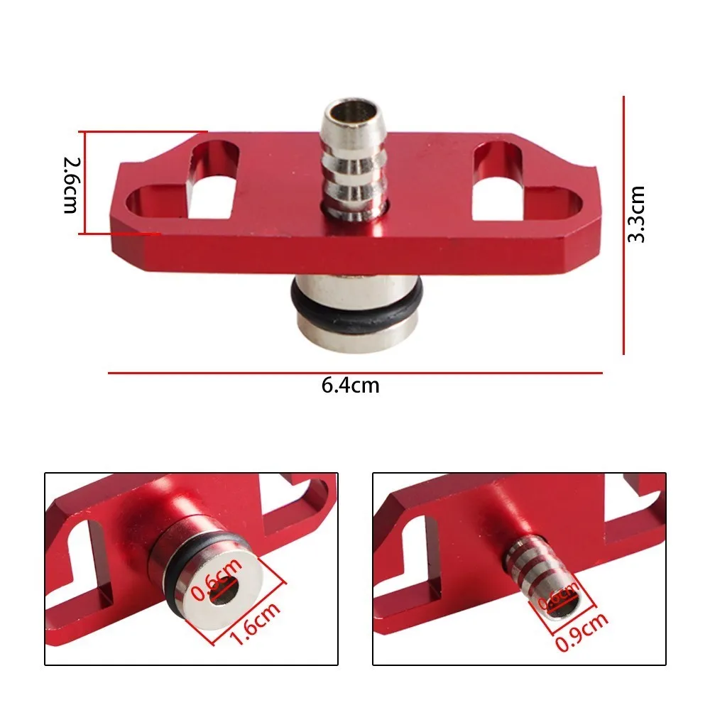 Turbo Fuel Rail Delivery Regulator Adapter For Honda Mitsubishi Car Parts 6061 Aluminum Alloy Fuel Regulator Accessories