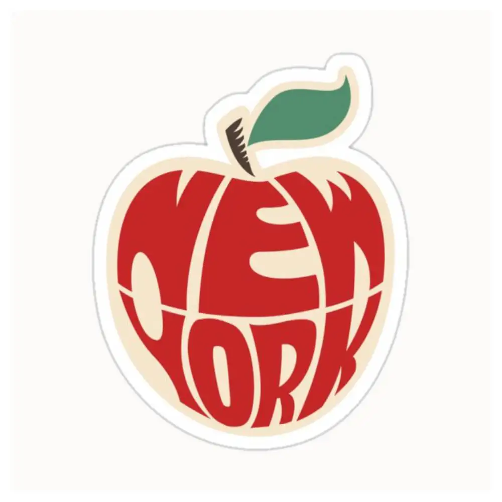 New York The Big Apple USA America Waterproof Stickers For Decorating Car Windows Motorcycles And Computers.
