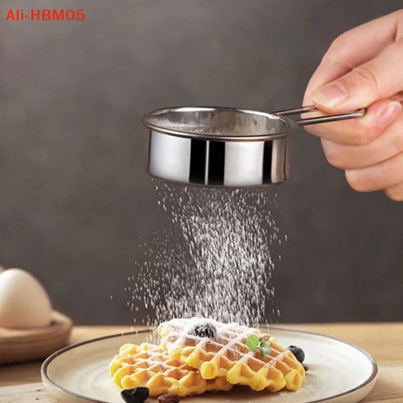 Baking Powder Kitchen - (HB05)304 Przesiewacz do mąki ze stali
