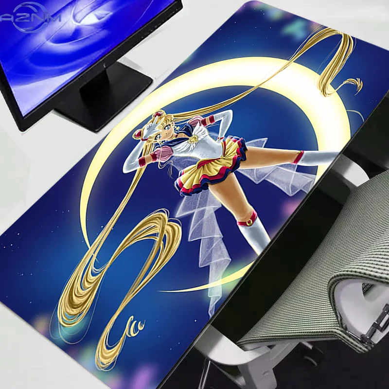 Mouse Pad S-Sailor Moon Professional eSports Game Players Speed Lock Edge Rubber Desk Mousepad Keyboard Mat Durable