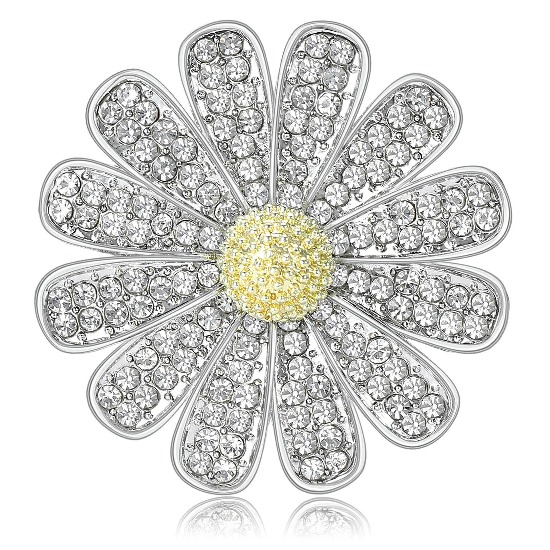 

Women's Fresh Water Diamond Chrysanthemum Hook Dual-purpose Brooch, Elegant Dress Pin, Clothing Hat, Banquet Daily Jewelry