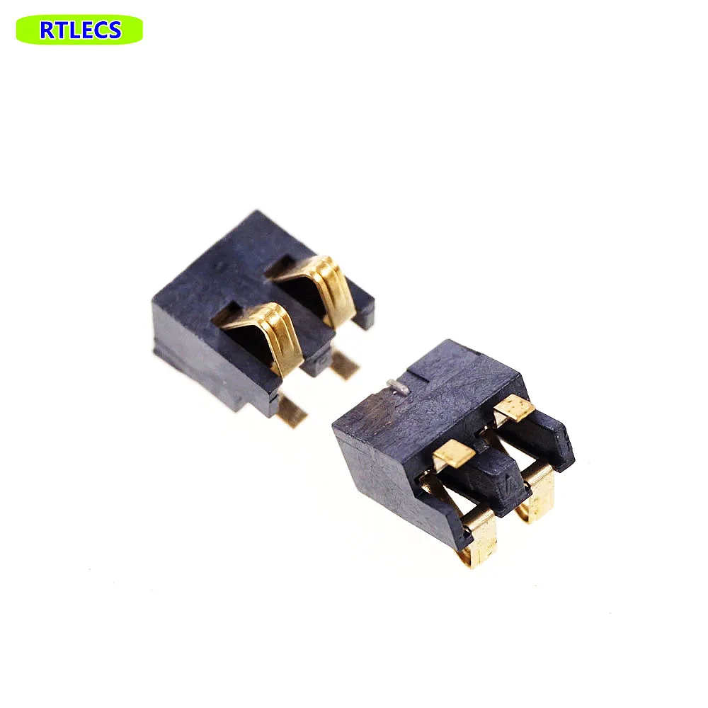 20 Pcs Spring Compression Contact 2.5 mm Pitch 2 3 4 5 6 Pin Male Connector Surface Mount Battery  Reflow Solder PCB