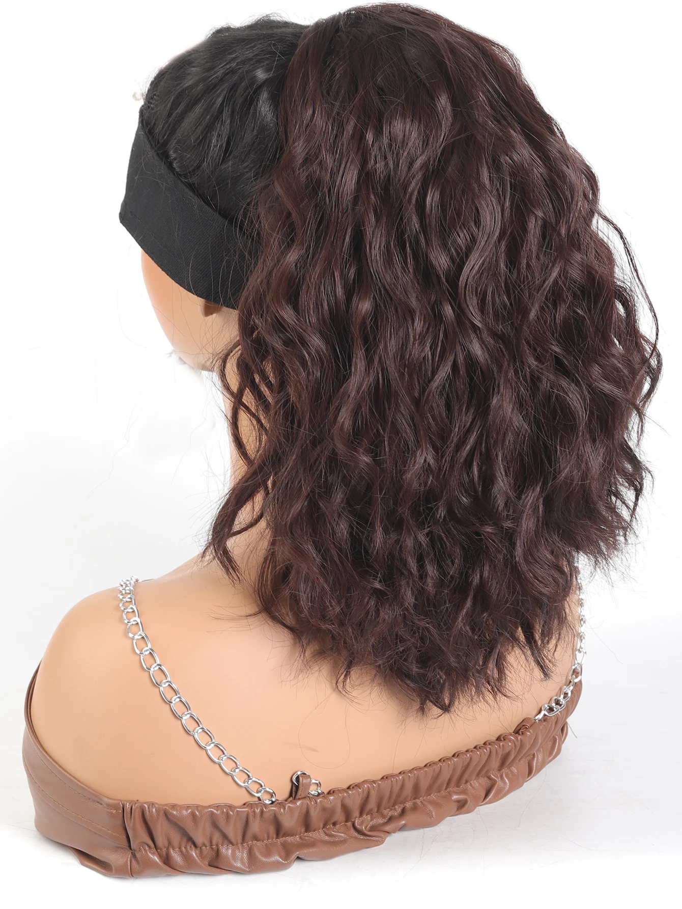 Extension de queue de cheval synthétique pour femme, extensions de cheveux bouclés, postiches courtes, 14 po, Wstring de proximité