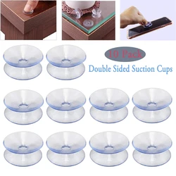 10 Pack Double Sided Suction Cups Strong Vacuum Non-slip Suckers Compatible with Glass Table Top for Home Kitchen Glass Spacers