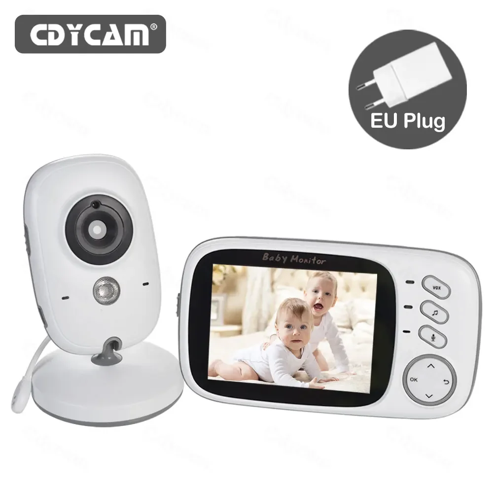 

Cdycam VB603 Baby Monitor 3.2 Inch LCD Wireless Video Night Vision Nanny Monitor Lullabies Surveillance Security Baby Camera