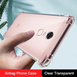 Thin Soft Silicone Case for Xiaomi Redmi Note4 Note 4 4X Global Airbag High Qualtiy Transparent Original Cover Phone Accessories