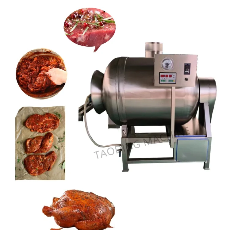Máquina de adobo al vacío de carne, máquina automática de adobo al vacío para pollo y cordero, máquina comercial de adobo de pollo al vacío