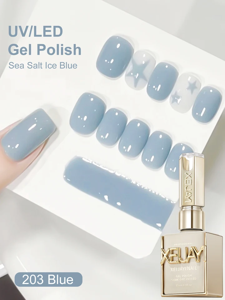 XEIJAYI 1 Pieza 15ML 13 Colores para Elegir Esmalte de Gel Puro Gel de Uñas Semi-Permanente Remojar Off UV LED Gel de Construcción Barniz 2