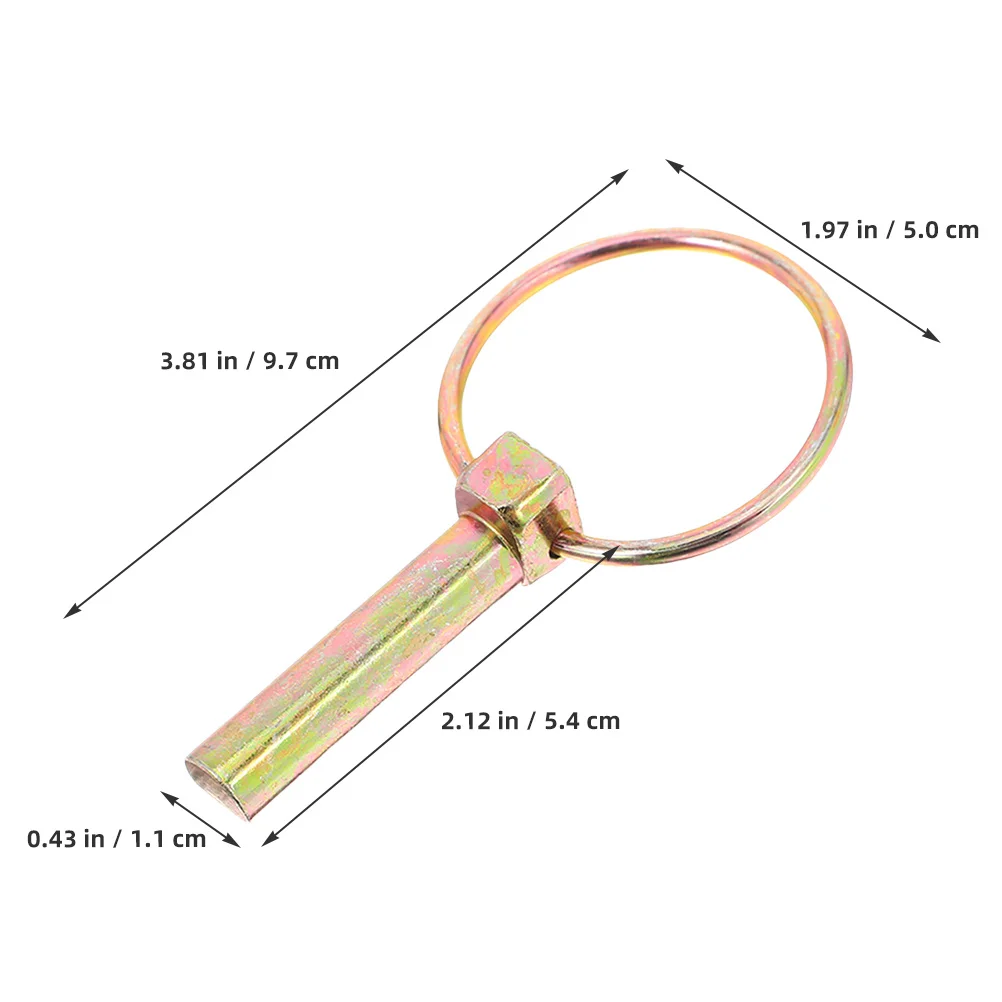 8Pcs Lock Pin Clips Secure Trailer Axle Stop Pin Strong Build for Tandem Trailers Tractors Mowers Farm Vehicles Durability