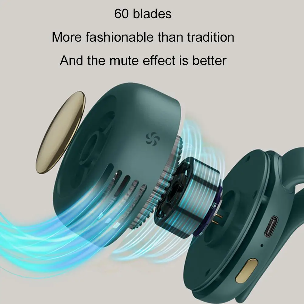 Mini Rechargeable Waist/Clip/Handheld Fan Portable Air Conditioning Fan for Outdoor Work, Hiking & Home
