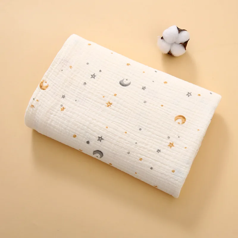 Summer Baby Blanket Newborn 2 Layers Muslin Baby Swaddle Blankets Infant Receiving Blanket Baby Wrap Crib Quilt Bath Towels Item