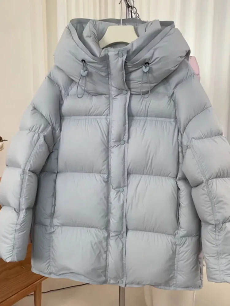 Unico ort ey Puffer Jaet Bread Sle Thi Capispalla da donna Inverno 2025 Nuova versione coreana Calda fibra di poliestere