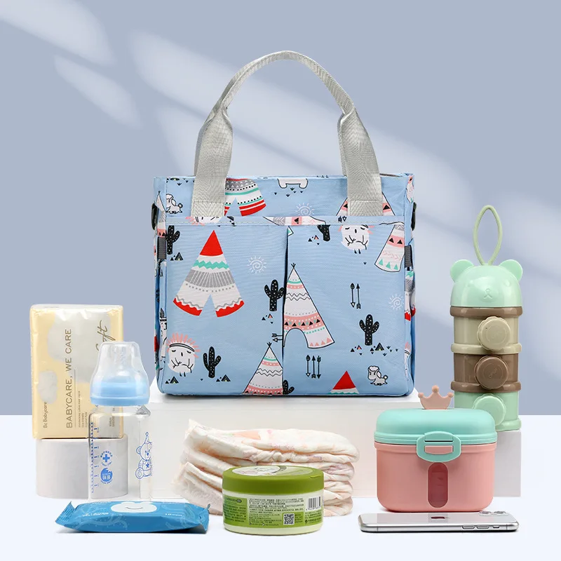 

Mommy Bags Printed Handbag Women's Large-capacity Tote Shoulder Crossbody Mother and Baby Bag Portable Storage Bag