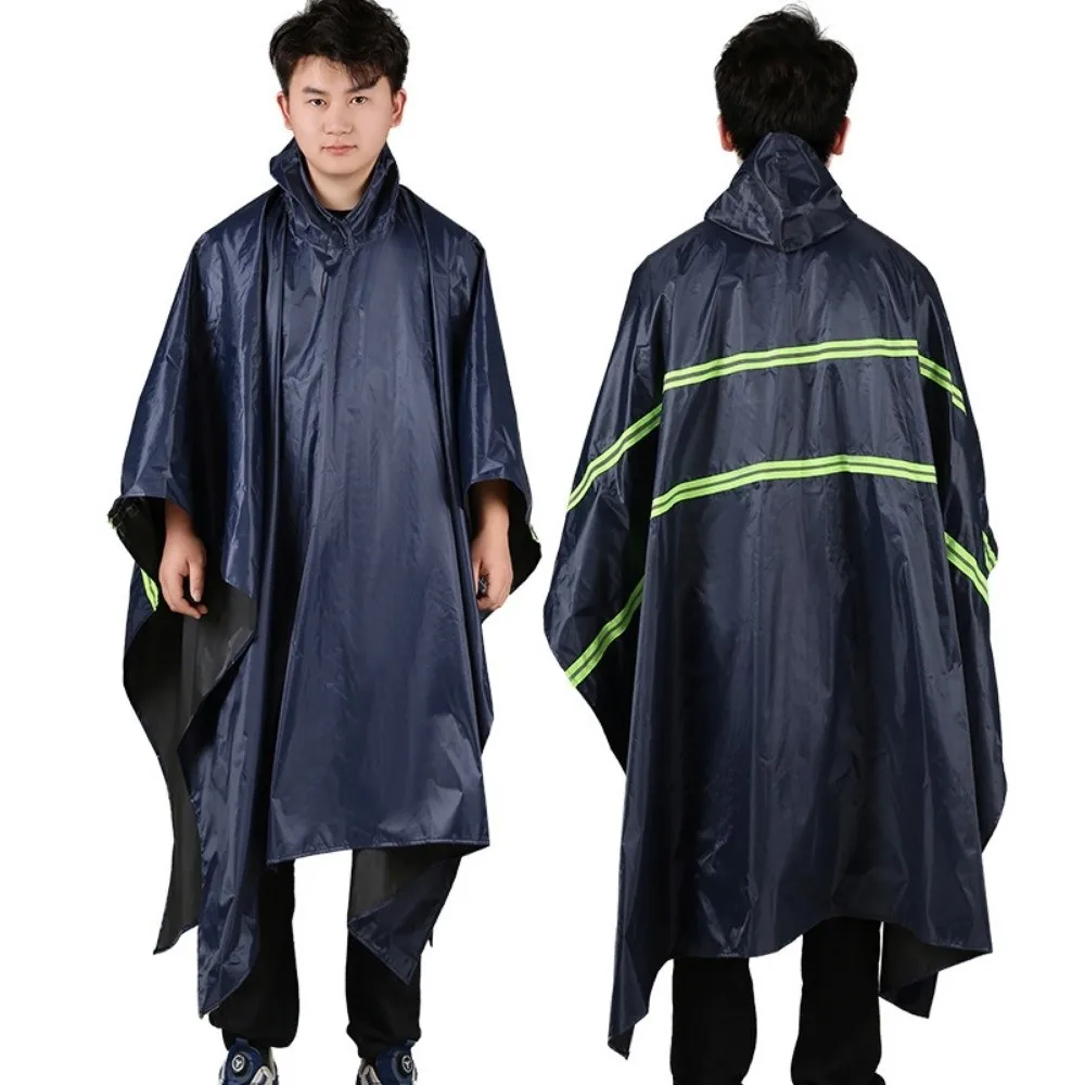 

Прочный водонепроницаемый плащ-пончо 3-в-1 для велосипедистов, портативный дождевик с передним карманом, унисекс, для взрослых, для мотоцикла, для активного отдыха