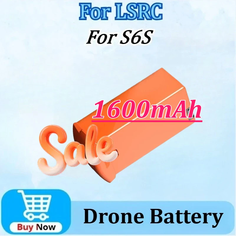 

Newly Upgraded 7.4V 1600mAh Drone Battery for LSRC S6S Accessories Parts Replacement Lithium High Quality Rechargeable Battery