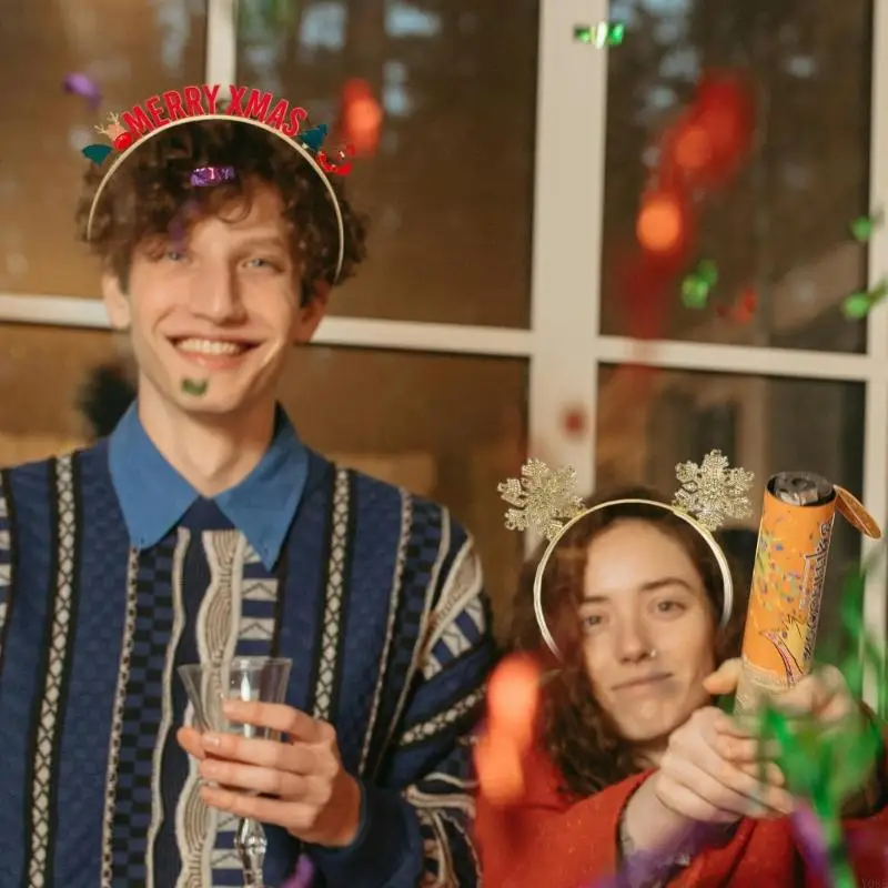 

Festival Metal Headbands For Girls Christmas Party Hair Accessories Practical Lightweight Hair Decors Comfortable Wear Y08E