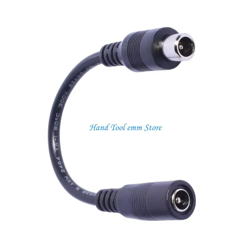 H37F 15cm Connectors Cable 5.5x2.1mm Female Adapter Cord for Solar and LED Equipment