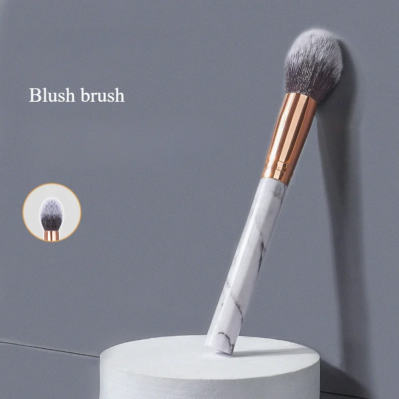 Single Blush Brush Marbling Facial Contouring Brush Makeup Shadow Contour Brush Beauty Tool