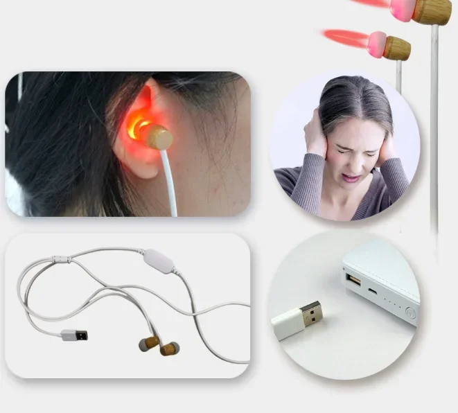 Low Level Laser Irradiation Tinnitus Treatment Ear Problems Solving Physiotherapy Equipment