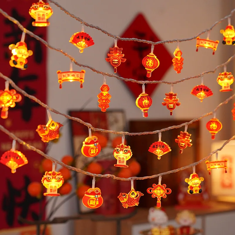 LED التخييم نمط سلسلة أضواء 2 متر 10 ضوء جو ديكور الجنية مصباح للتخييم في الهواء الطلق حديقة المنزل ساحة ديكور #3