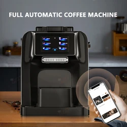 GZZT Fully Automatic Coffee Machine Electronic Refrigeration Fresh Milk Tank PID Temperature Control WiFi Mobile Phone Control