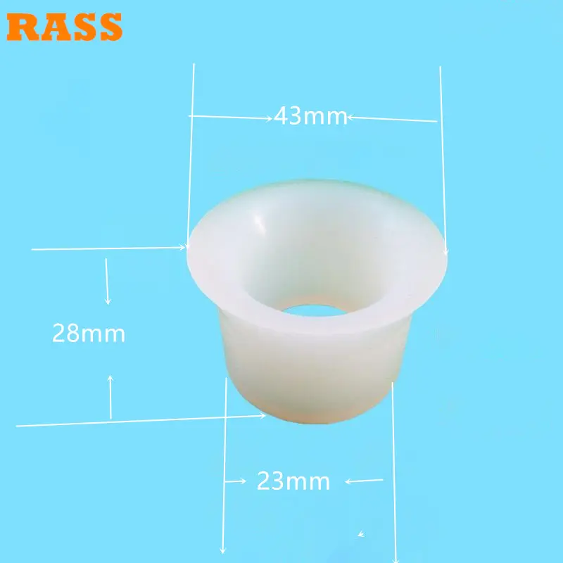 4 PCS Trumpet-shaped Silicone Sealing Rings Strip Rubber Sleeve Accessory For 320mm Stirring Shaft Ice Cream Maker Parts