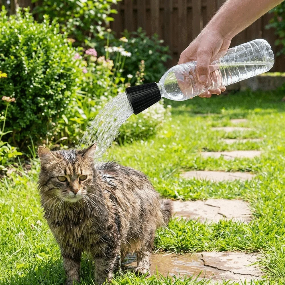 Portable Pet Shower Head Reusable Handheld Cat Cleaning Sprayer Universal Quick Washing Dog Shower Nozzle Camping