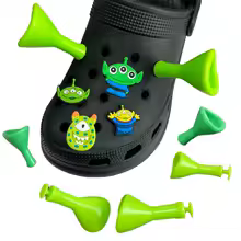 2 Pcs Shrek Ears Shoe Charms Set Accessories Clogs